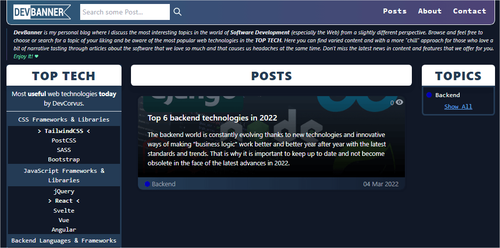 DevBanner Image capture